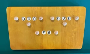 2eHands scorebord hout, model Vlinder