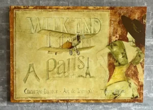 Wanddecoratie "Weekend A Paris"