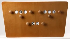 Scorebord hout model Vlinder